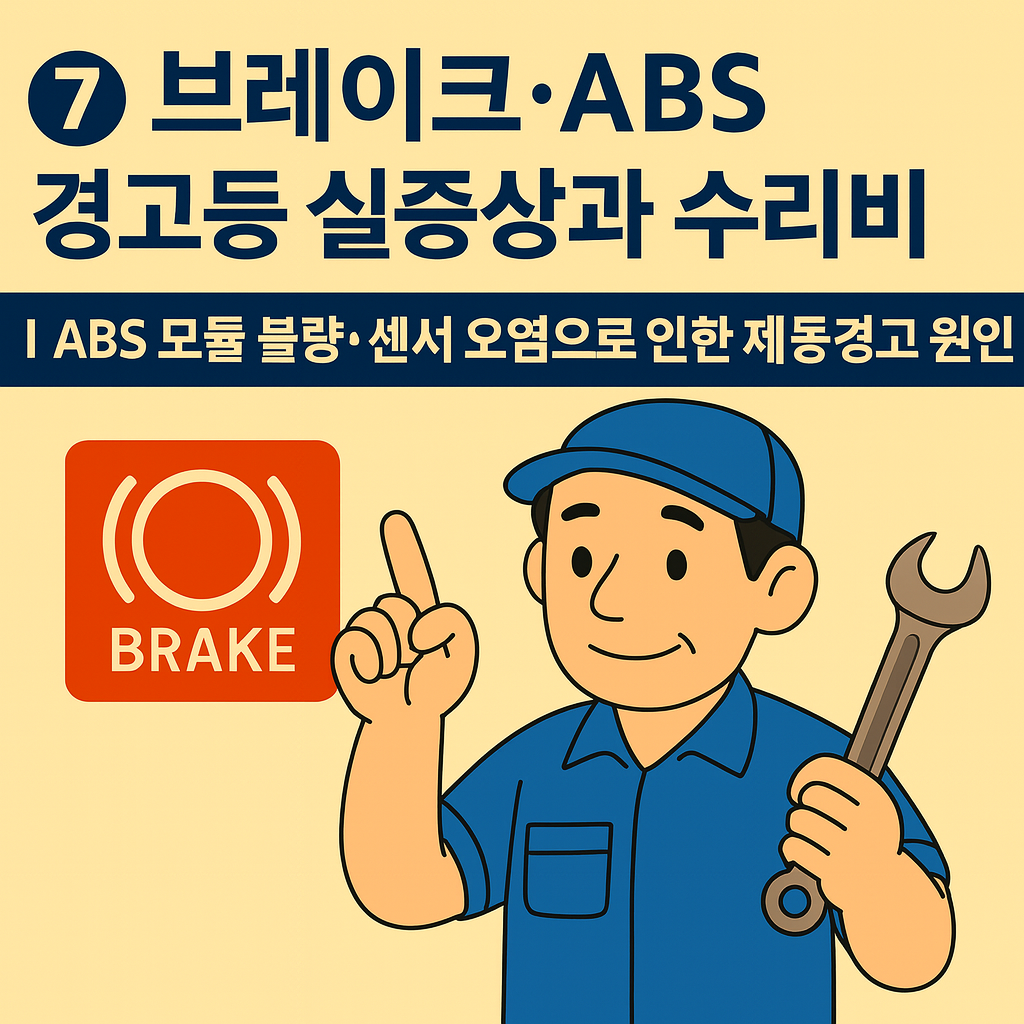브레이크·ABS 경고등 실증상과 수리비