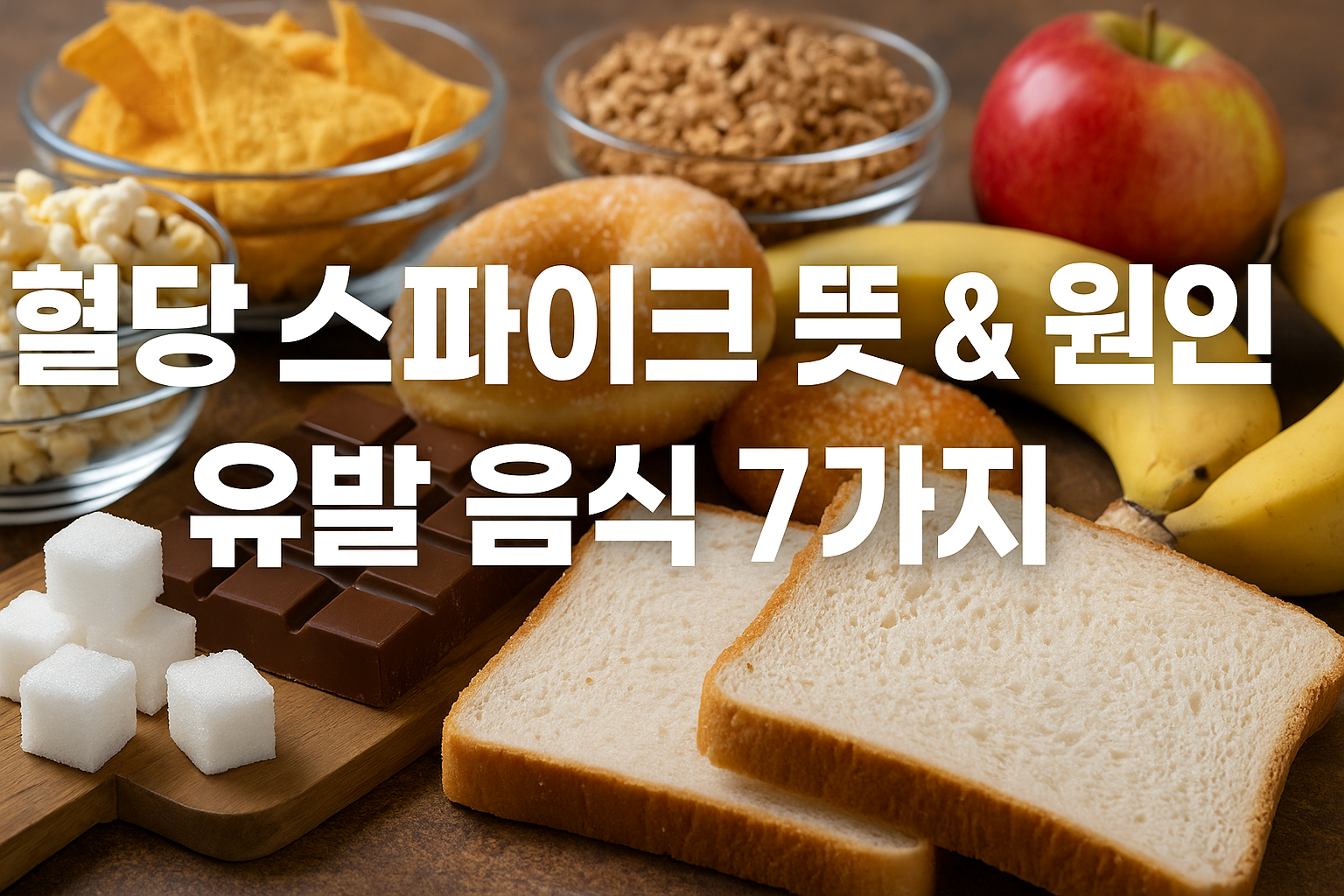 혈당 스파이크 뜻과 원인, 주범 음식 7가지
