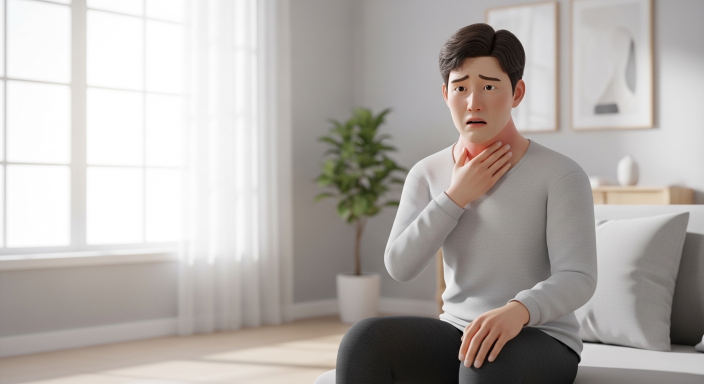 항생제복용, 목붓기