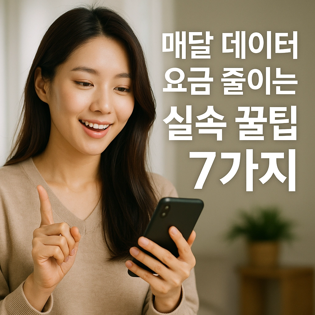 모바일 데이터 절약하는 실용적인 방법 7가지