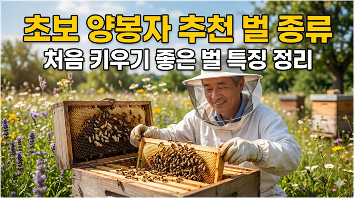 초보 양봉자에게 추천하는 벌 종류