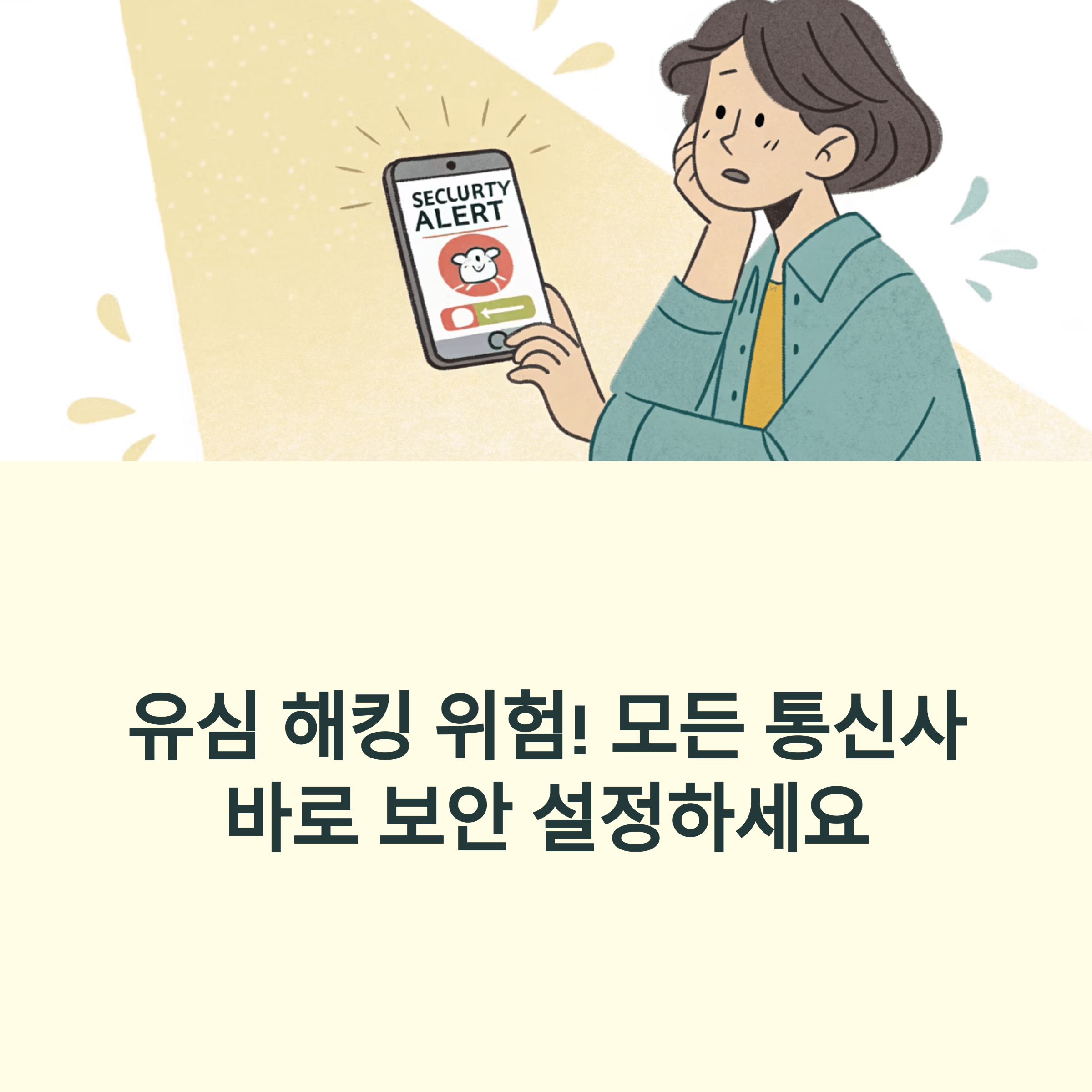 SKT, KT, LG U+ 알뜰폰 모든 통신사 공통 보안 설정법