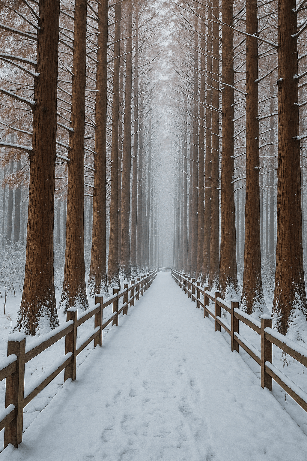 12월 겨울 대전 장태산 휴양림에서 만나는 고요한 메타세쿼이아 숲 산책의 매력