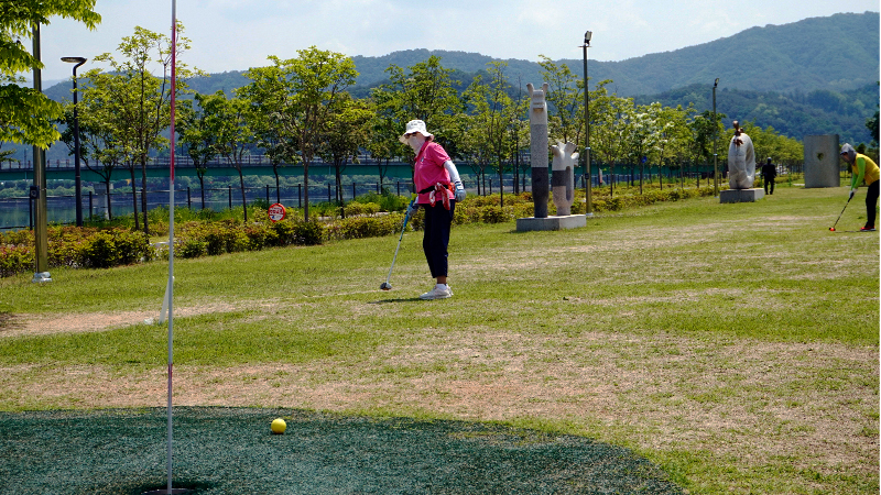 양구 한반도섬 파크골프장