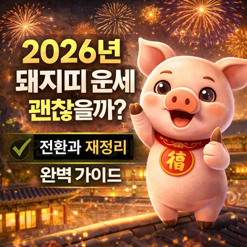 2026년 돼지띠 운세 괜찮을까? 전환과 재정리 완벽 가이드 썸네일