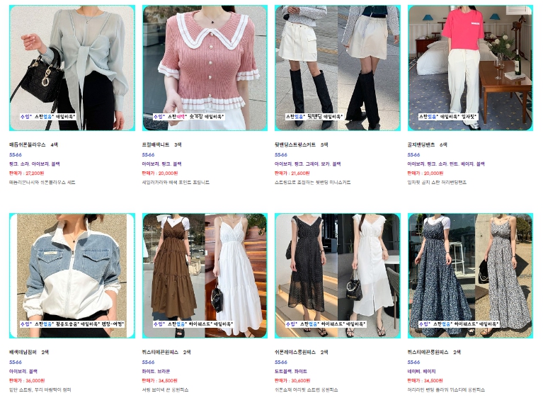 20대 빅사이즈 여성의류 쇼핑몰 