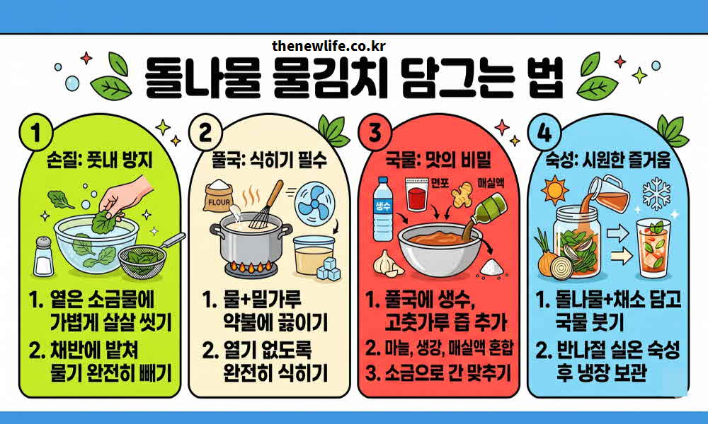 돌나물 물김치 담그는 법