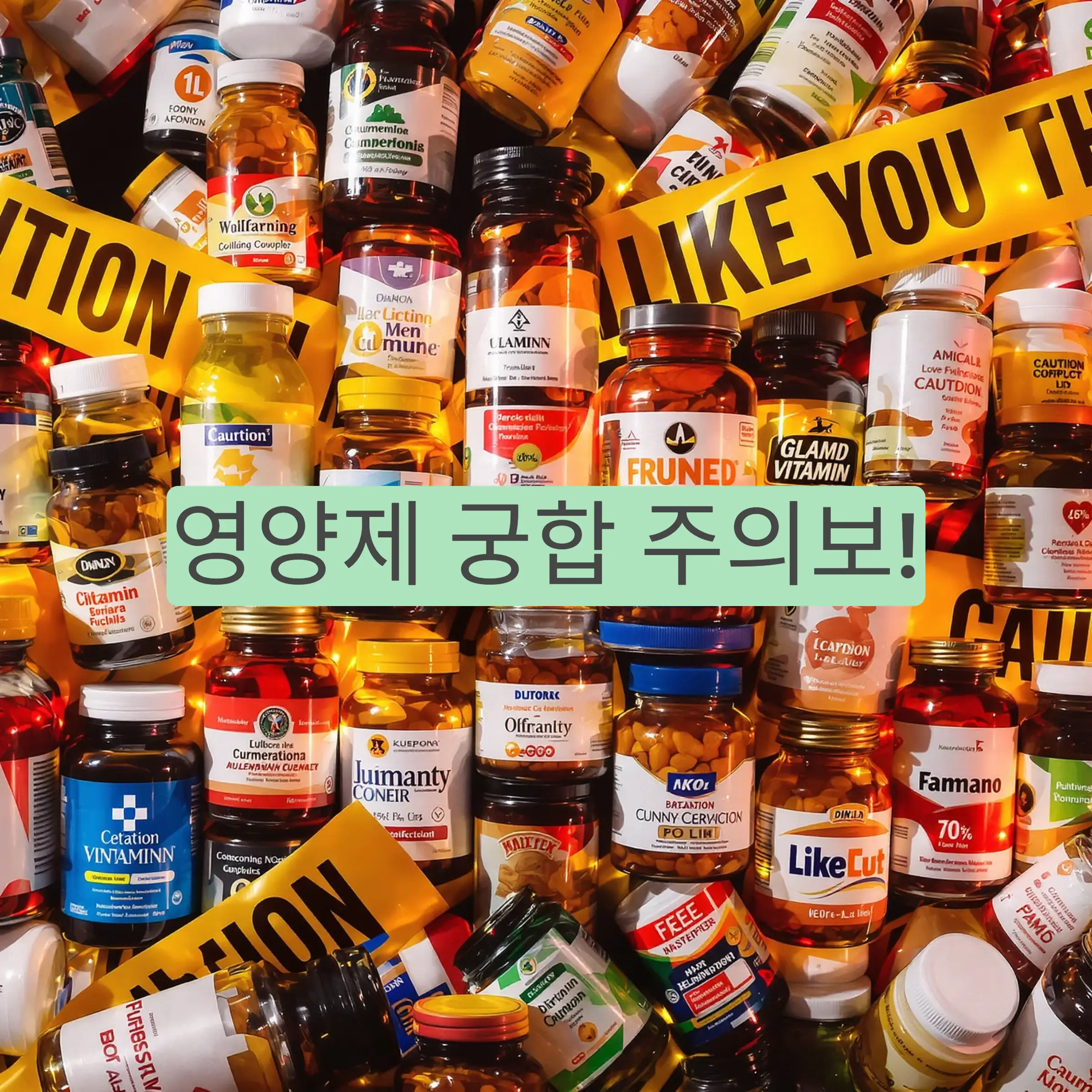 의사들이 경고하는 "절대 함께 먹지 말아야 할 12가지 영양제 조합"