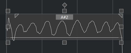 위쪽 네모 버튼으로 곡선을 펴 주면, 지정 영역만 적용