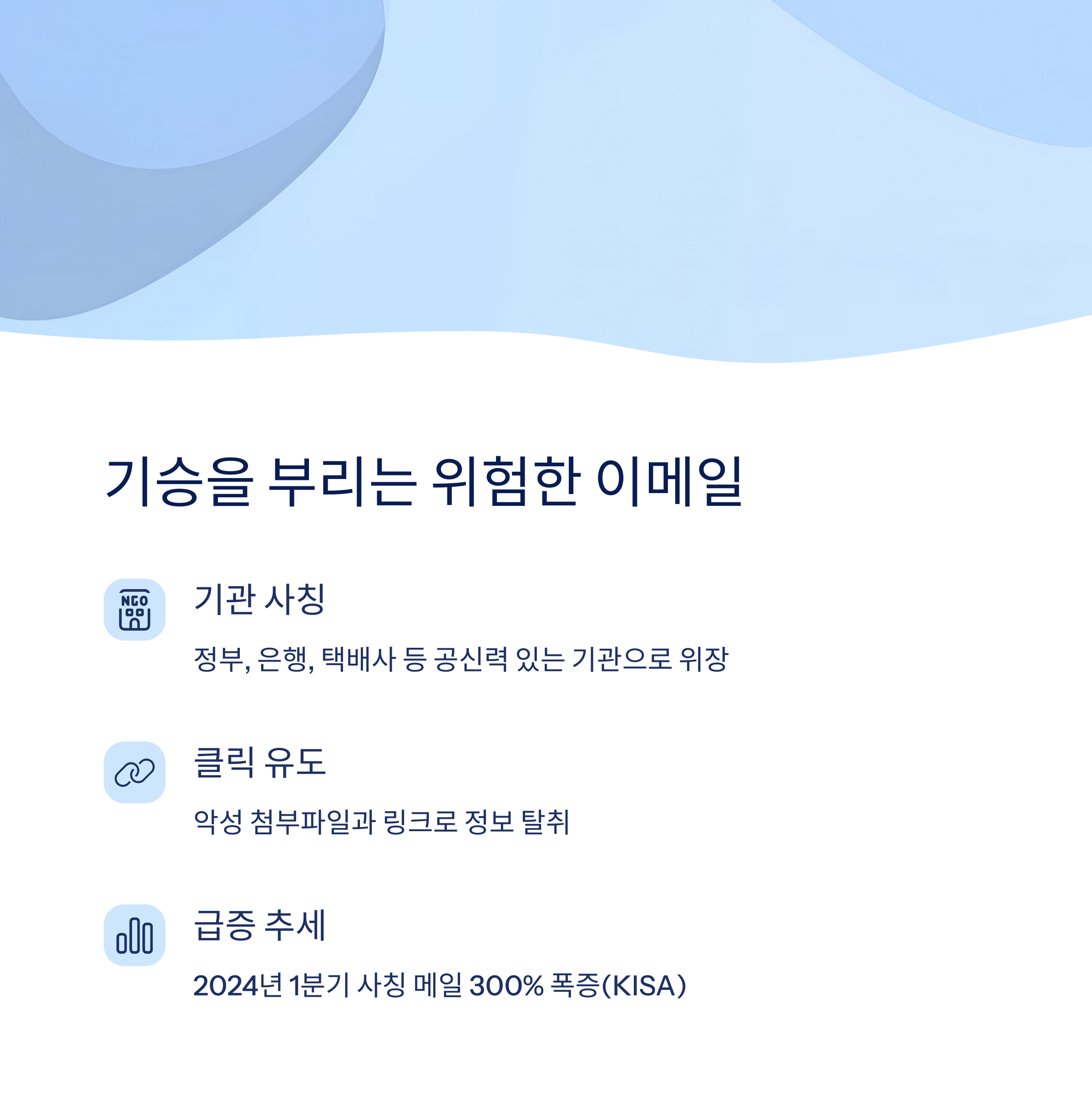 이메일의 위험성과 특징
