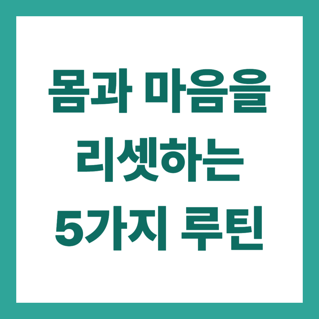 디톡스와 명상 병행하는 5가지 방법: 몸과 마음을 동시에 정화