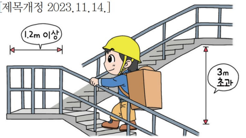 안전보건규칙 제26조 ~제30조 계단의 강도 등 