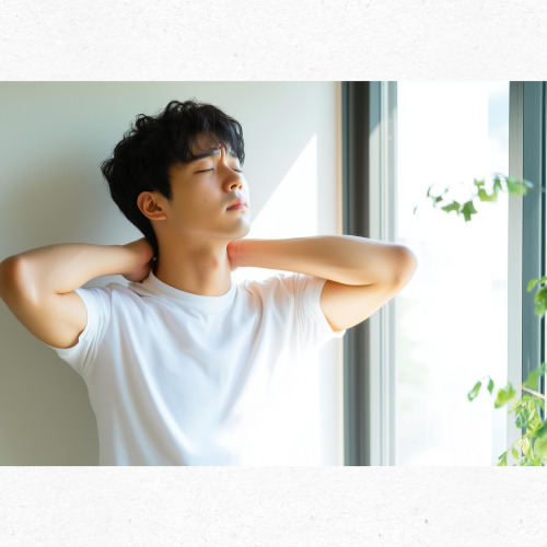 거북목 예방을 위한 모니터 높이 조정