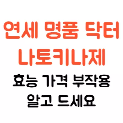 명품 닥터 에스오디 나토키나제 효능 부작용 알고 드세요
