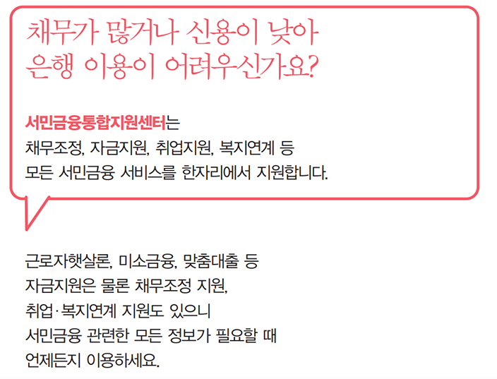 서민금융통합지원