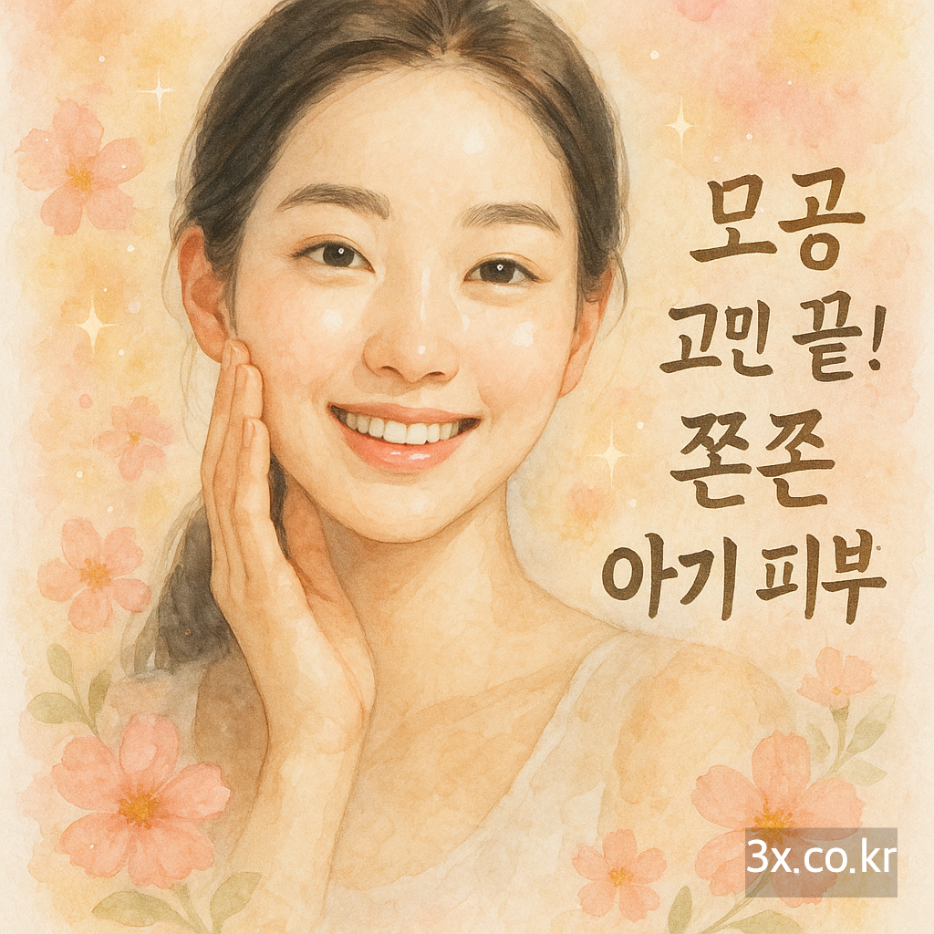 모공 고민 끝! 쫀쫀 아기 피부