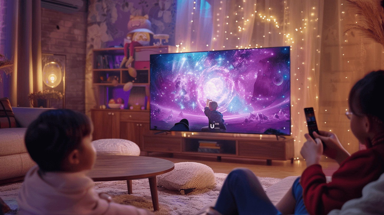 디즈니-플러스를-시청중인-가족-이미지