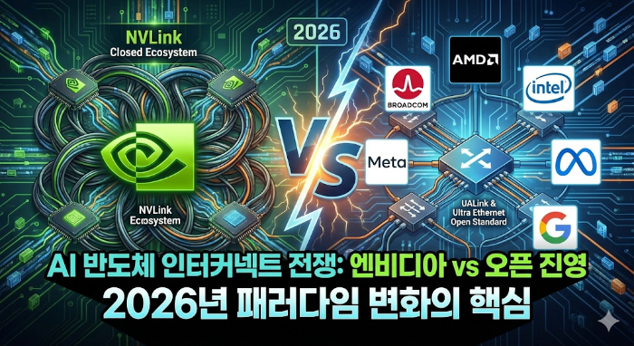 AI 반도체 아키텍처의 탈동조화와 인터커넥트 기술 로드맵 분석 인포그래픽