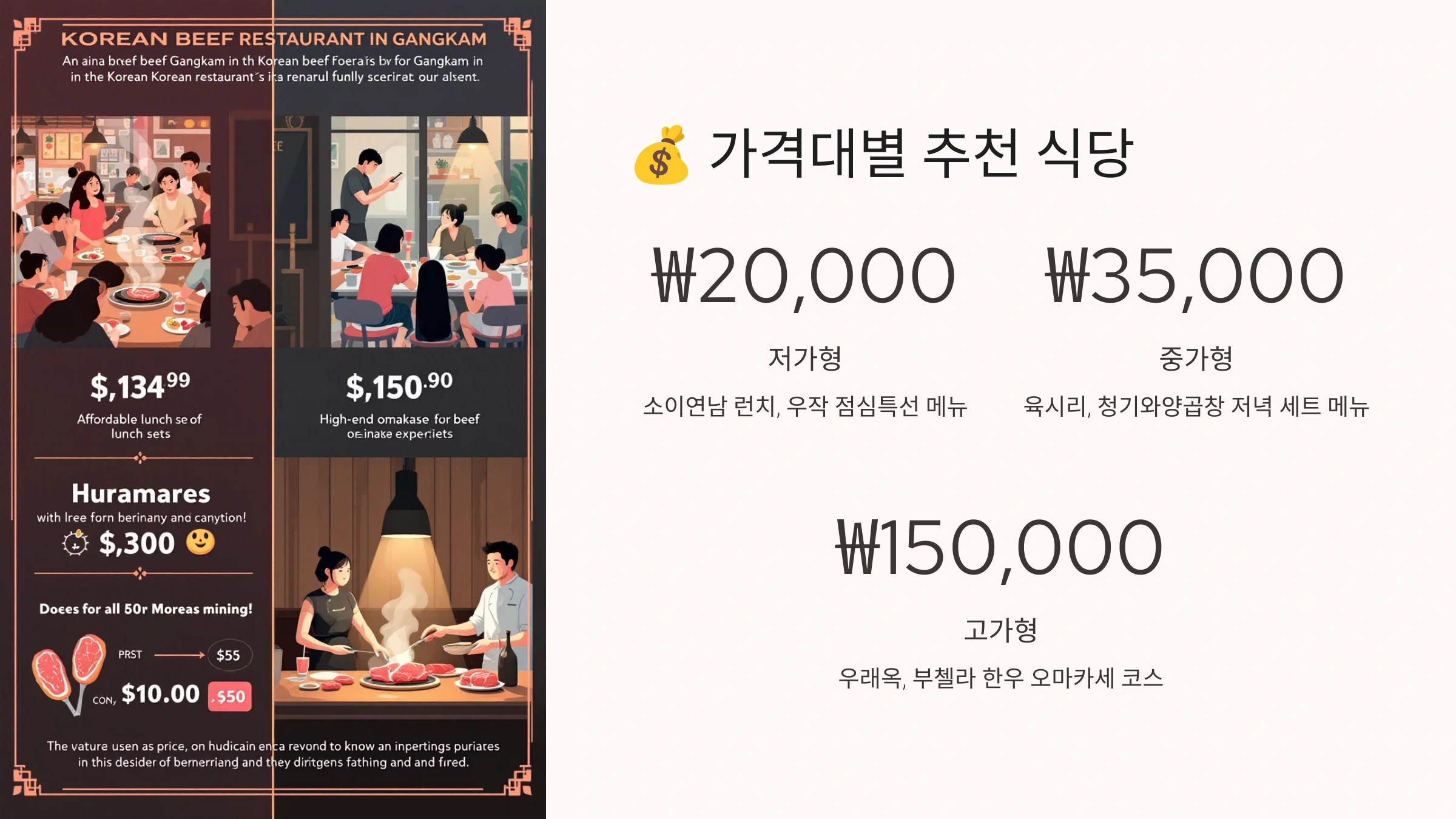 💰 가격대별 추천 식당