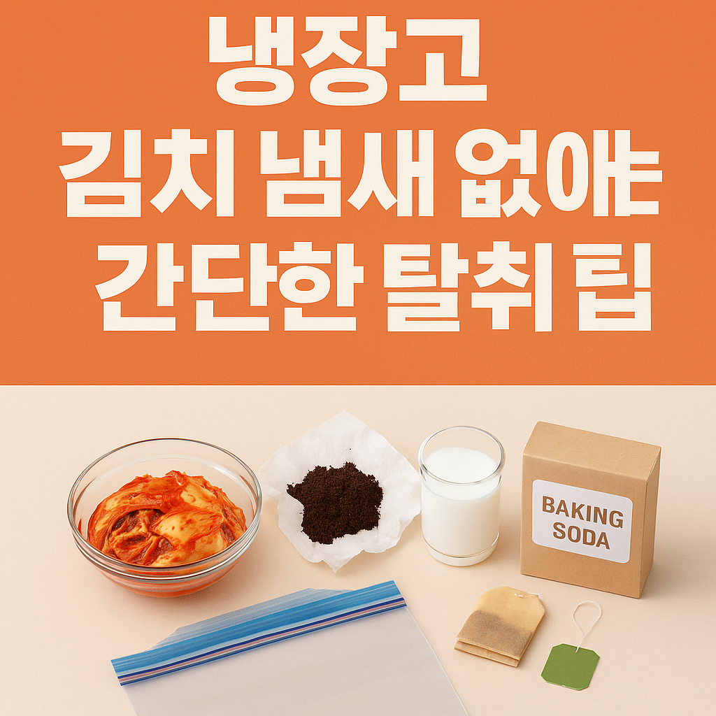 냉장고 김치 냄새 없애는 간단한 탈취 팁