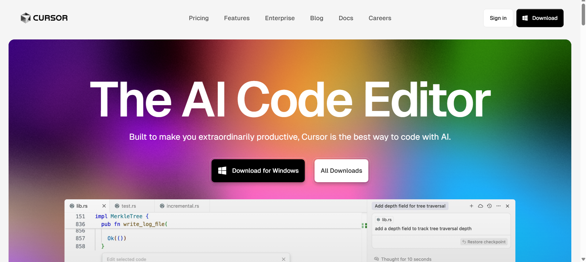 방법 1. 커서 AI - 코딩 배우며 만들기