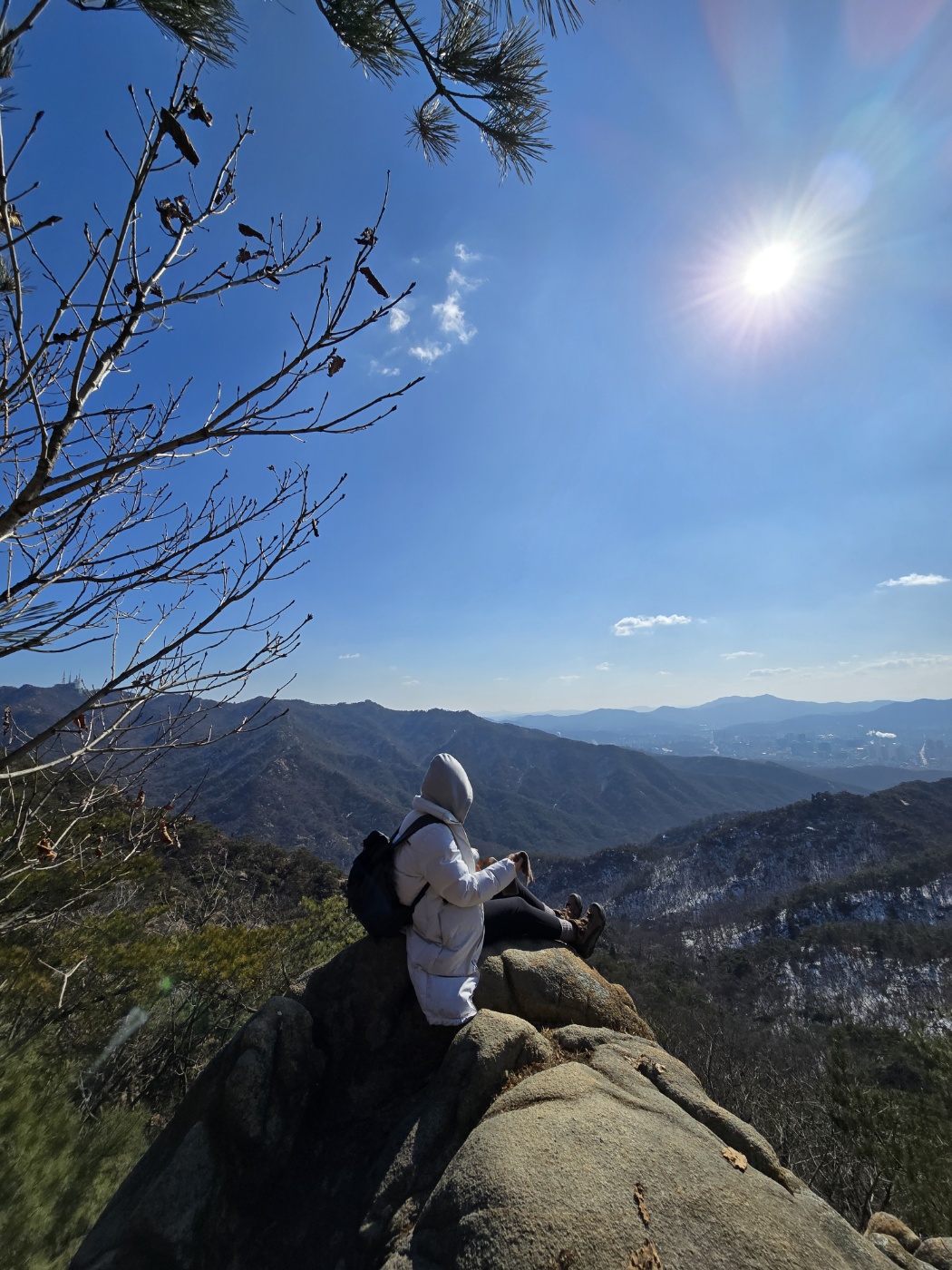 삼성산 정상 근처에서 찍은 사진