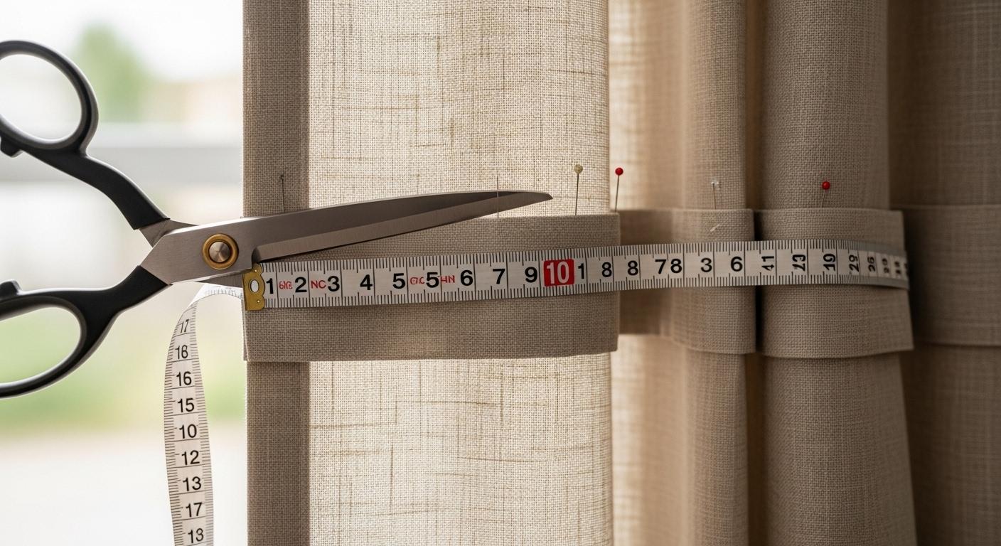커텐 길이 수선
