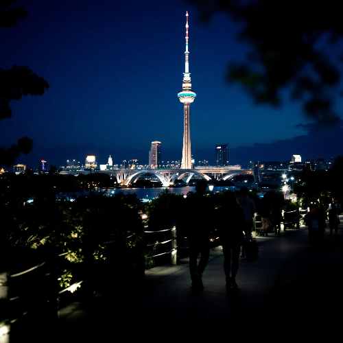 호화로운 나고야 TV타워 야경 감상