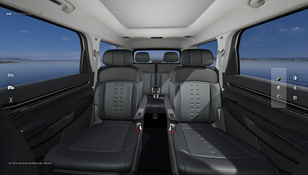 EV9 실내 다크그레이 블랙 사진