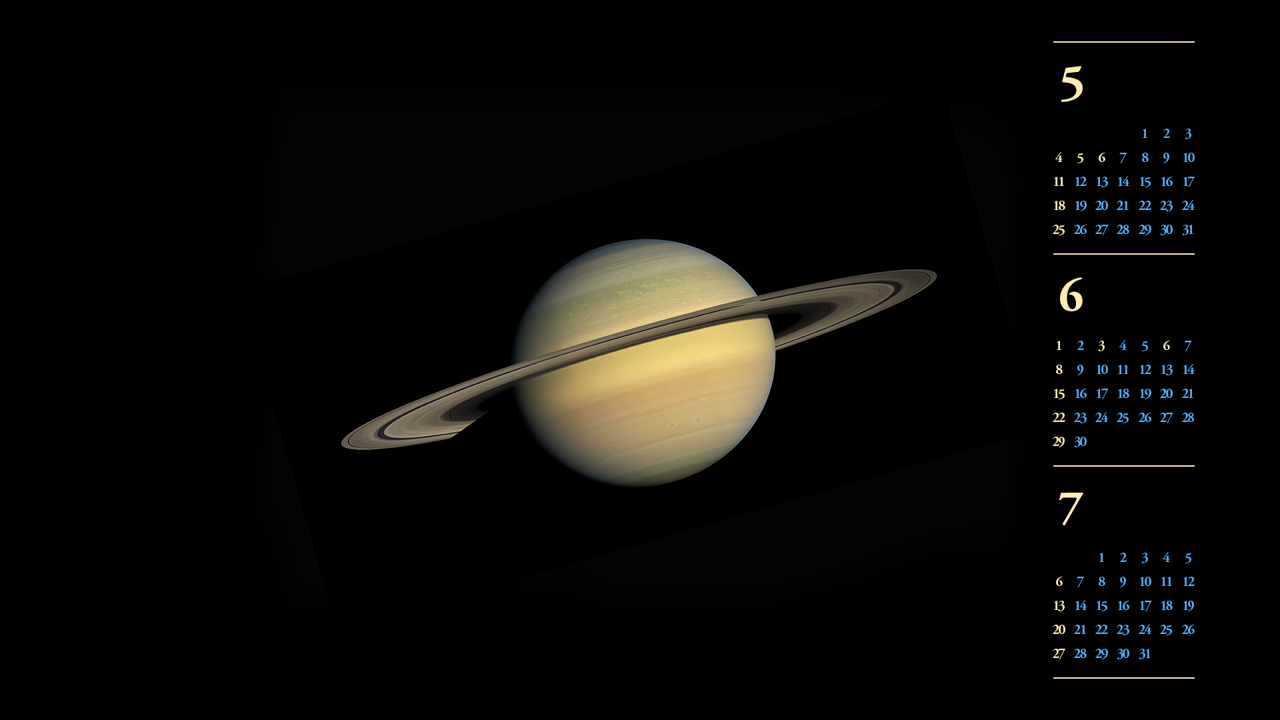 10 토성 B - 2025년6월 노트북배경화면