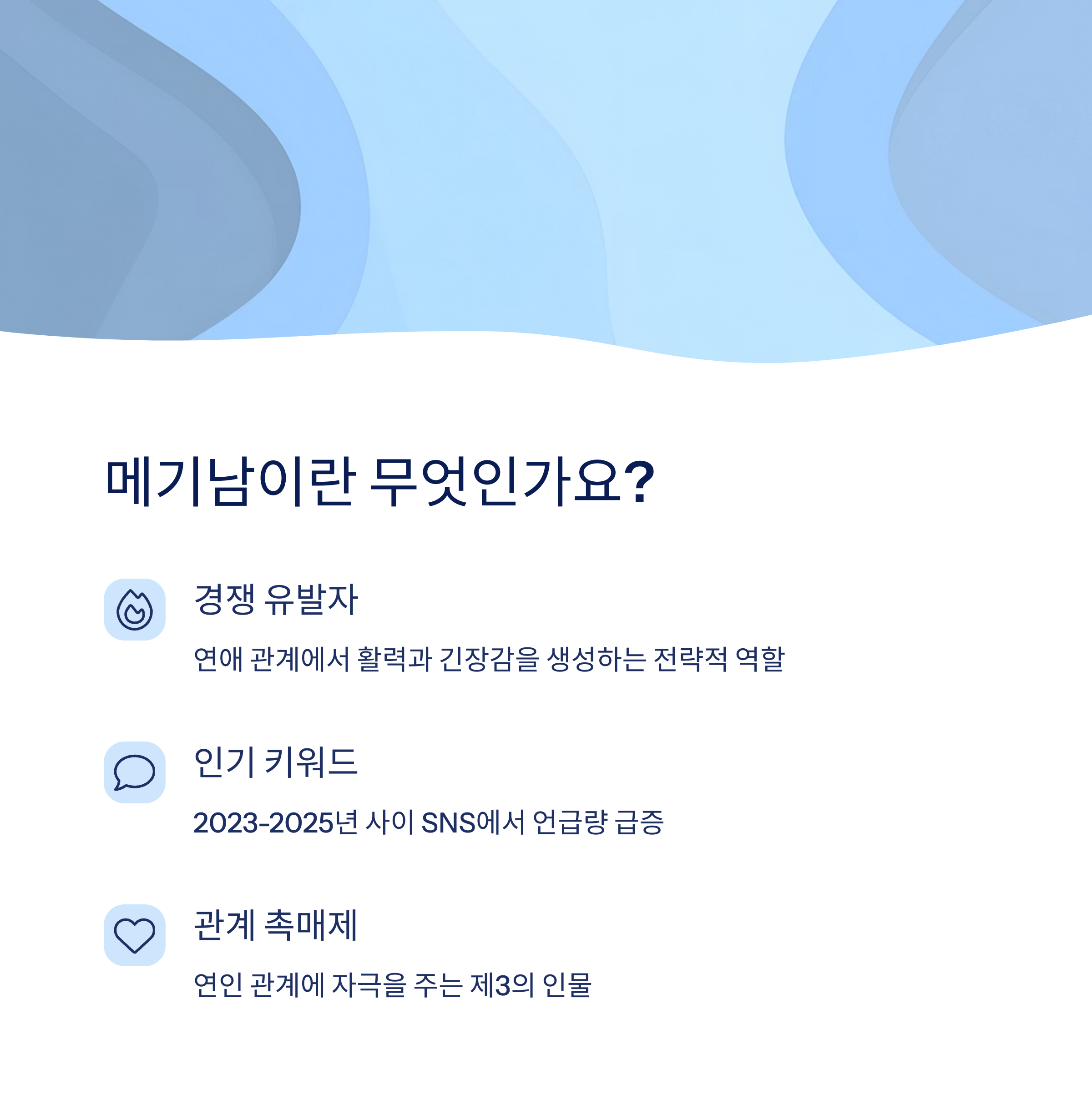 메기남의 뜻과 개념
