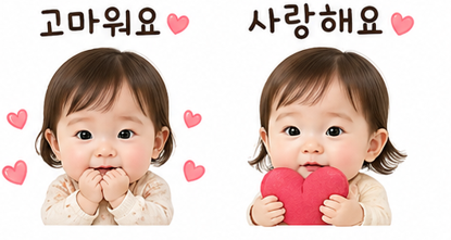 아기 이모티콘 만들기