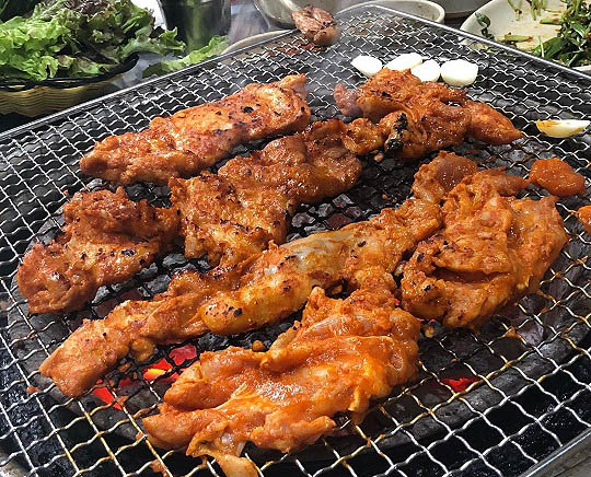 춘천 닭갈비집 '원조숯불닭불고기'