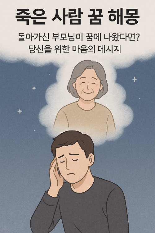 죽은 사람 꿈 해몽: 돌아가신 부모님이 꿈에 나왔다면?