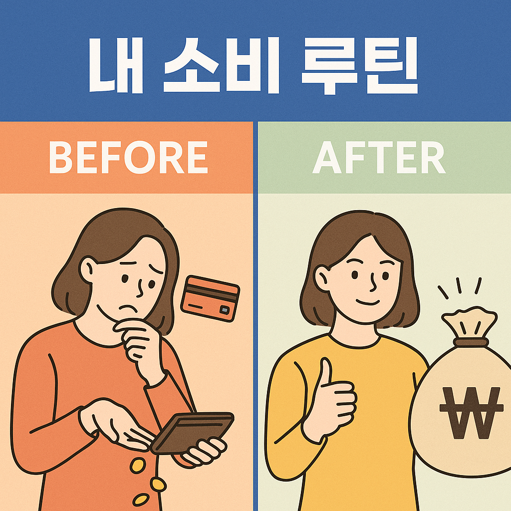 내 소비 루틴 변화전과 변화후