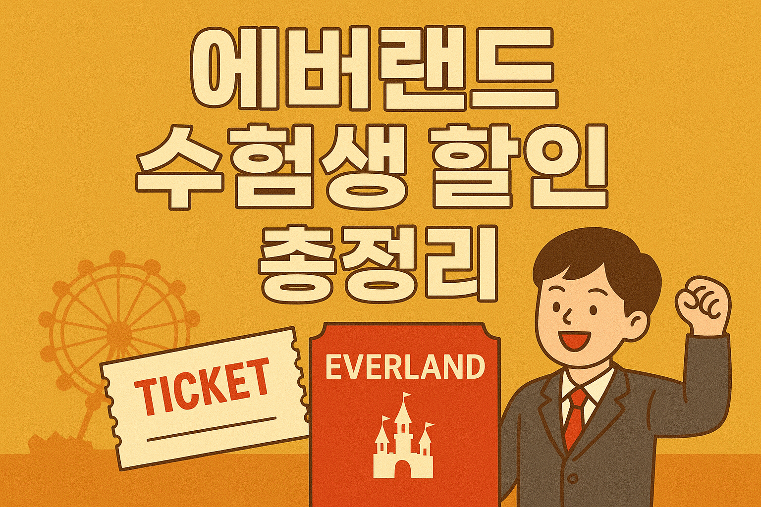 에버랜드 수험생 할인 놓치면 후회하는 꿀팁