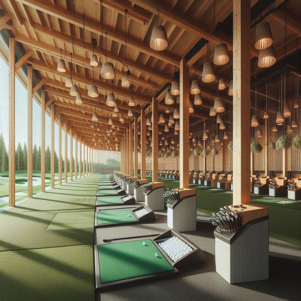 실외골프연습장 배경