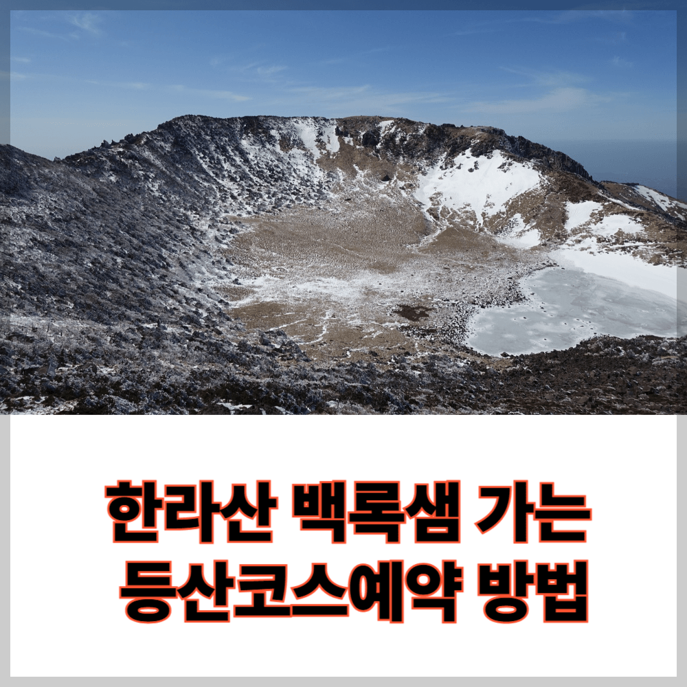 한라산 백록샘 가는 등산코스예약