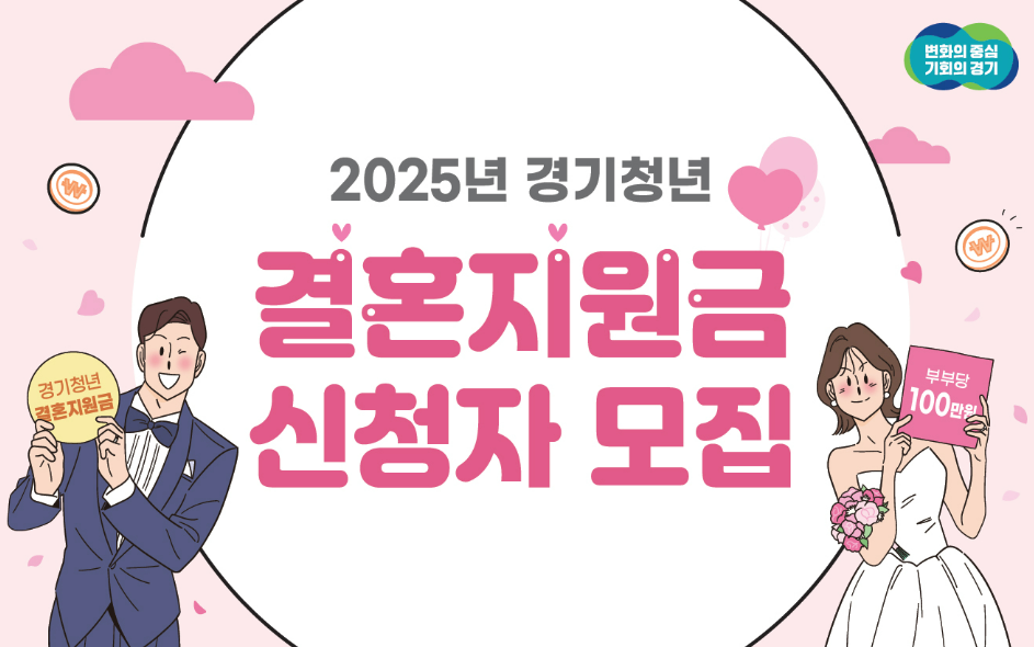 2025년 경기청년 결혼지원사업 조건, 신청방법