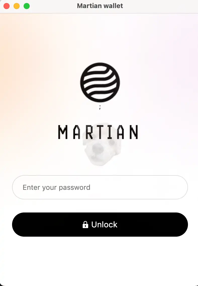 마션 지갑 비밀번호 입력 사진