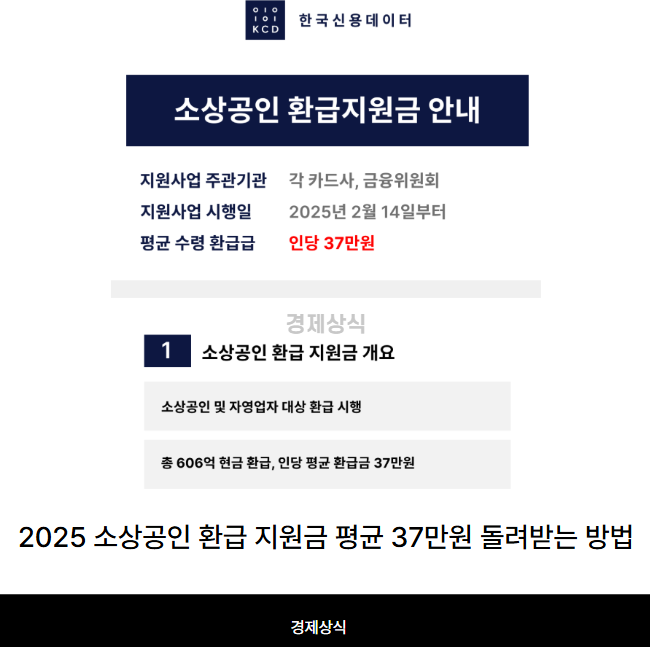 2025 소상공인 환급 지원금 평균 37만원 돌려받는 방법 (feat. 캐시노트)