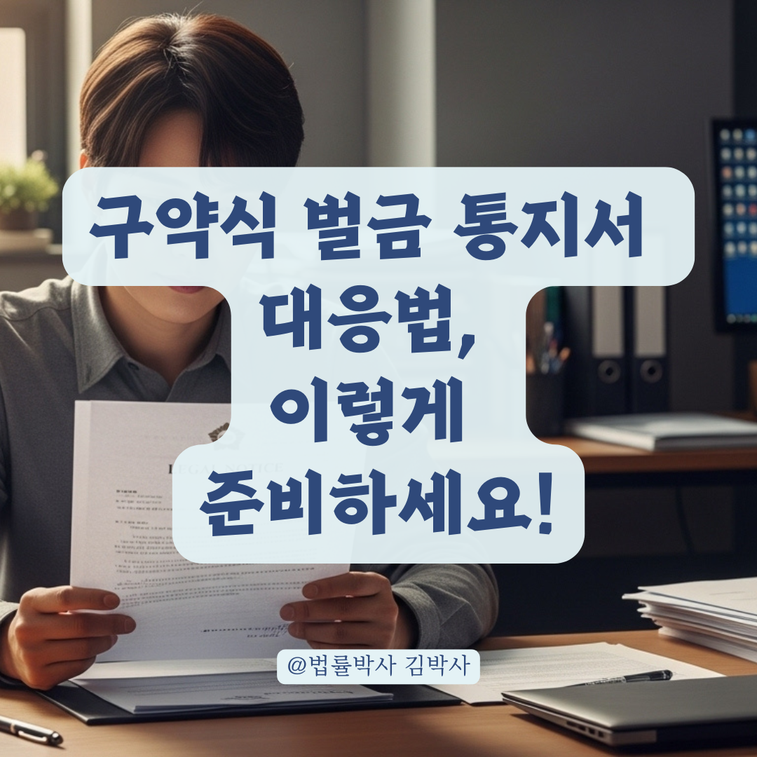 구약식 벌금 통지서, 도착 시점부터 알아야 할 대응 절차 정리.