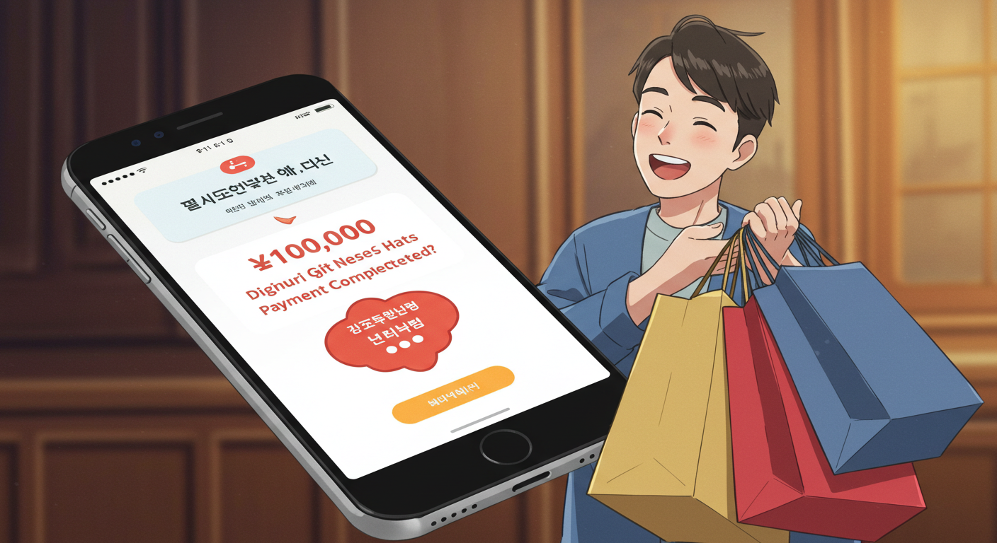 상생페이백 환급 혜택을 디지털 온누리상품권으로 받는 장면