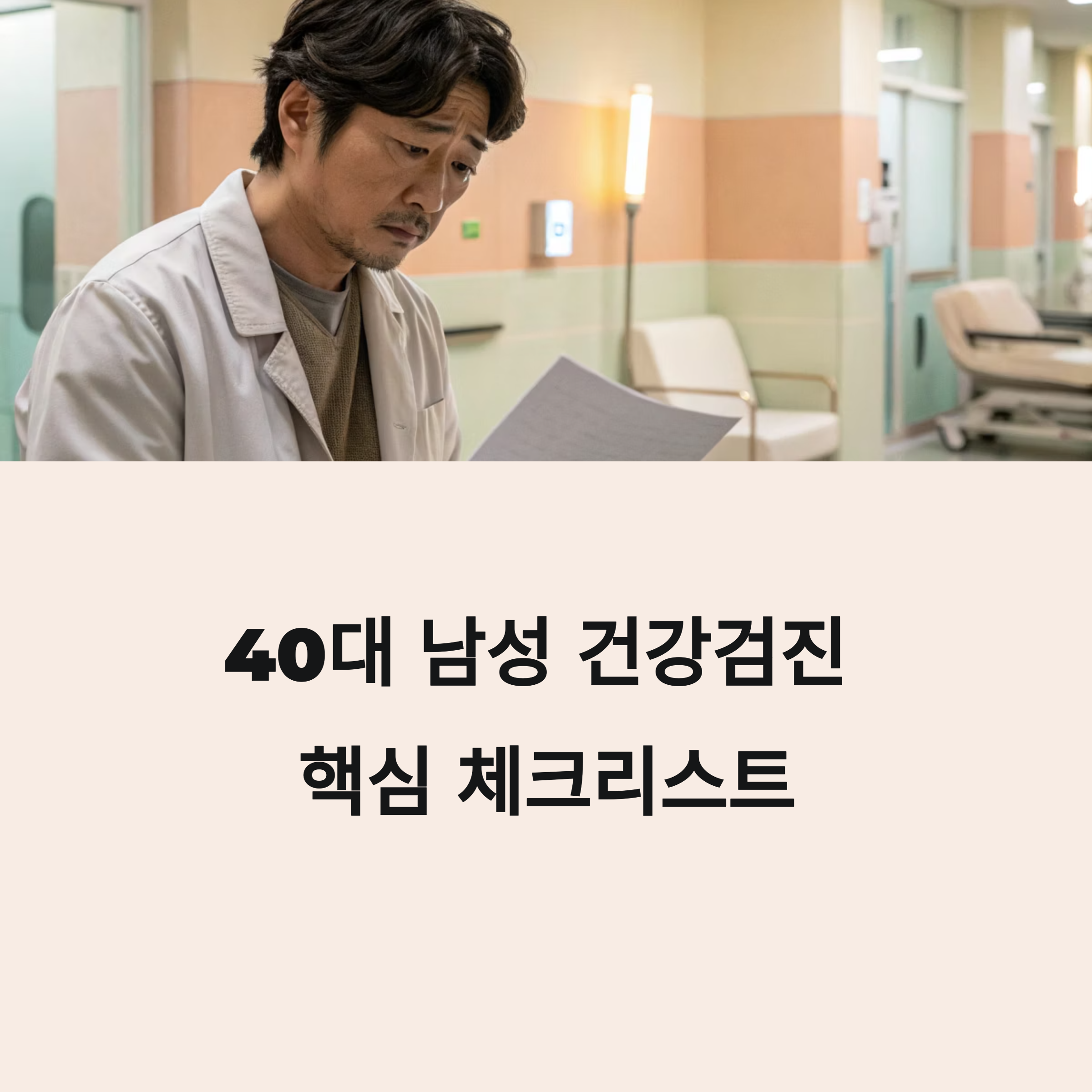 40대 남성을 위한 필수 건강검진