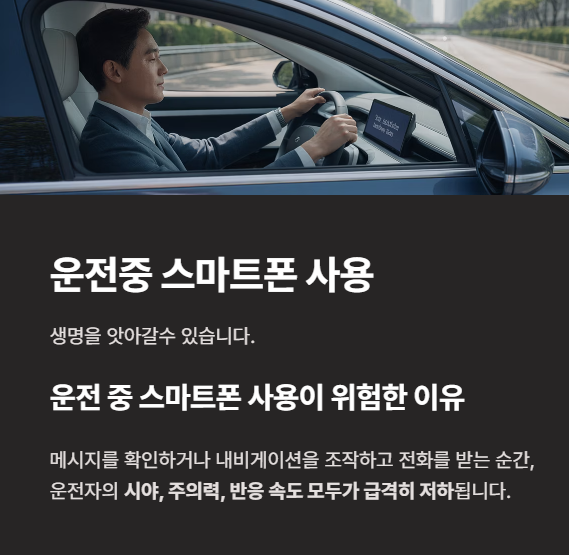 운전중-스마트폰사용이-3초의 실수로-생명을앗아감