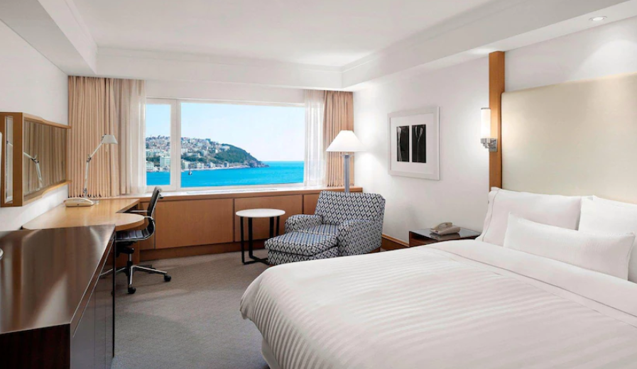 웨스틴 조선 부산, kkday 호텔 세일, 오션뷰 무료업글