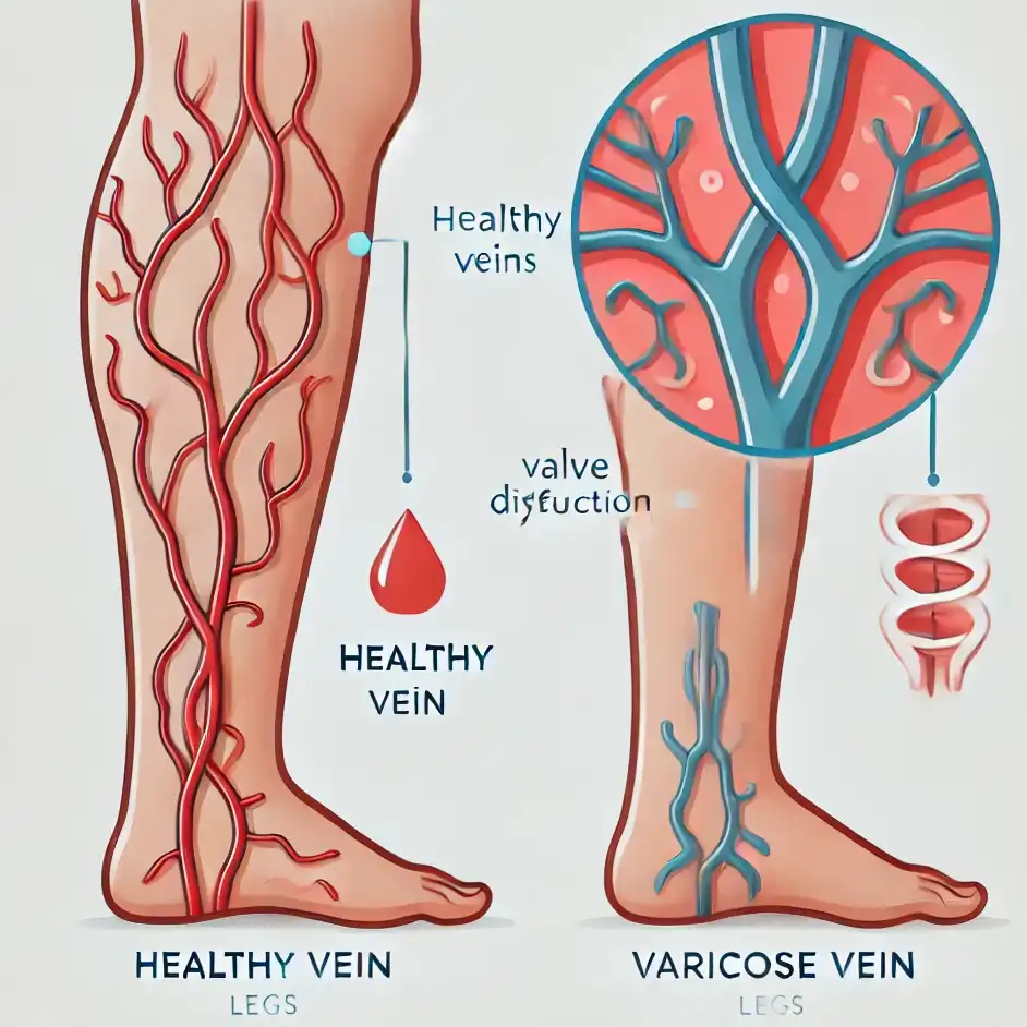 다리 혈관 이미지