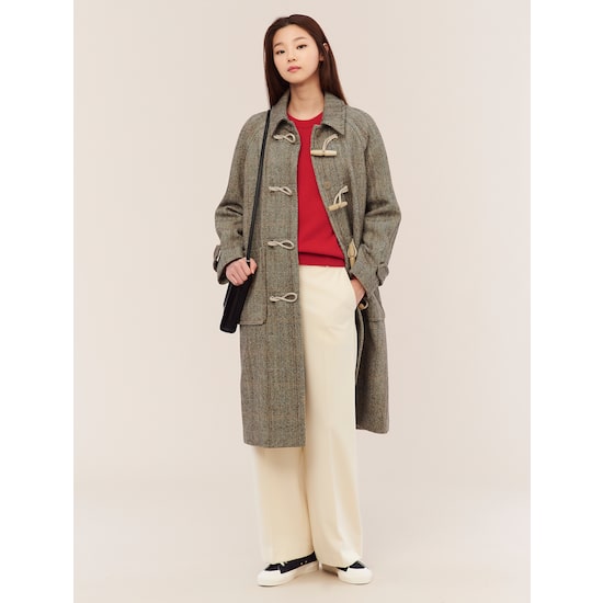 빈폴레이디스 단독판매 해리스 트위드 더플 코트 BF1930U04A