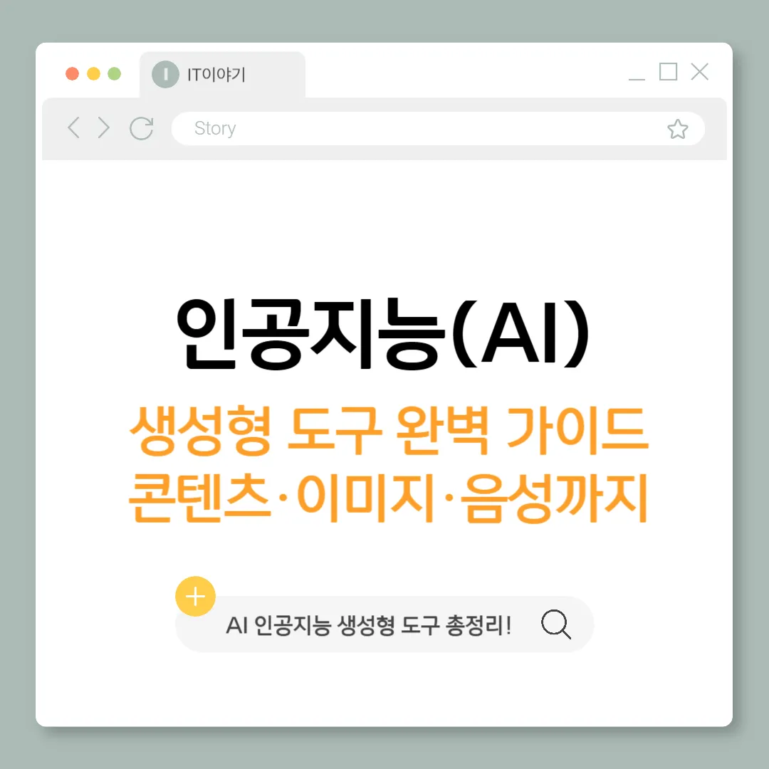 인공지능(AI) 생성형 도구 완벽 가이드