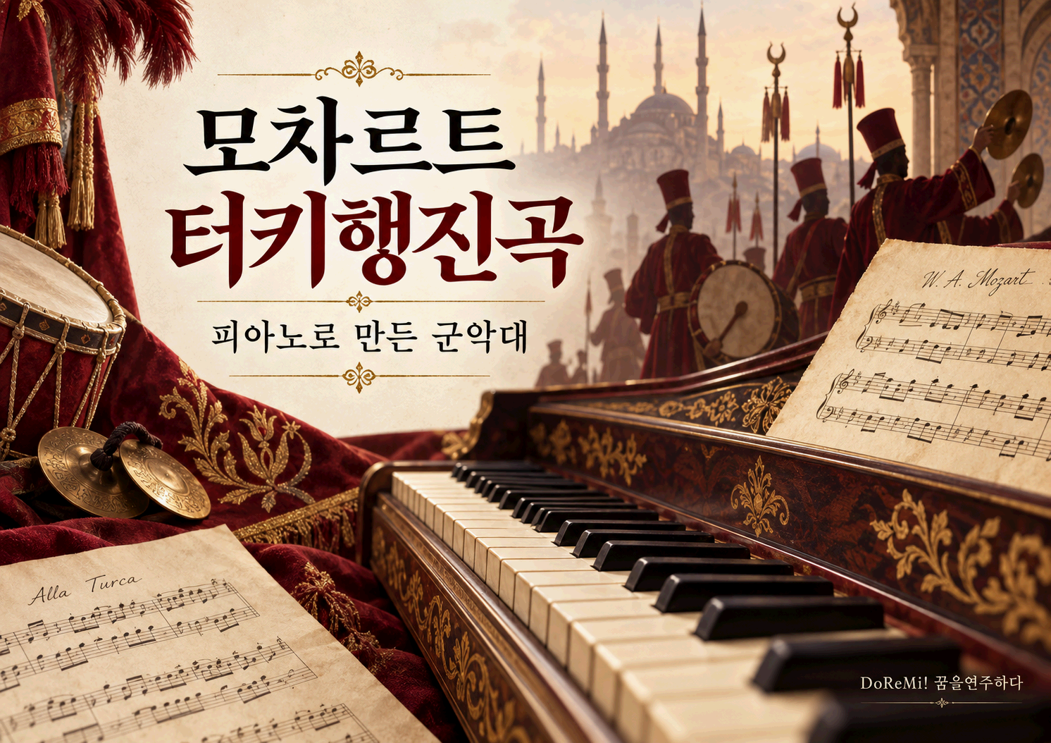 모차르트 <터키행진곡>｜왜 '터키'일까? 영화 《트루먼 쇼》와 현대 쏘나타 광고까지_피아노 한 대로 되살린 18세기 군악대의 리듬